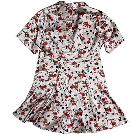 A.L.C. Floral 100% Silk Ruthie Button Down Shirt Dress - Picture 3 of 9